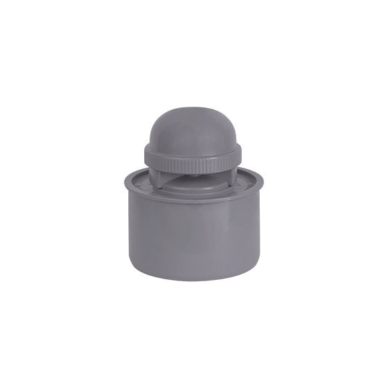 Airfit Rohrbelüfter DN 90, PP, für Abflussrohre, Grau, 57090RB