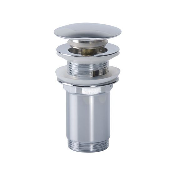 Airfit Ablaufventil rund mit Click-Clack-System, großer Ventilstopfen, 1 1/4