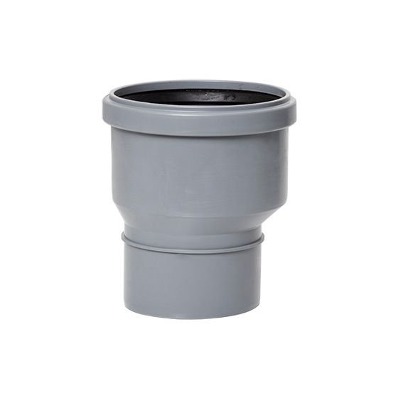 Airfit Reduzieradapter, DN 90/110 exzentrisch, PP, Grau, 61190RA
