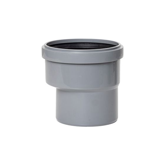 Airfit Reduzieradapter, DN 110/125, exzentrisch, PP, Grau, 61210RA
