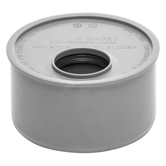 Airfit Superkurz-Reduzierstück, DN 110/40, PP, Grau, 81004SK