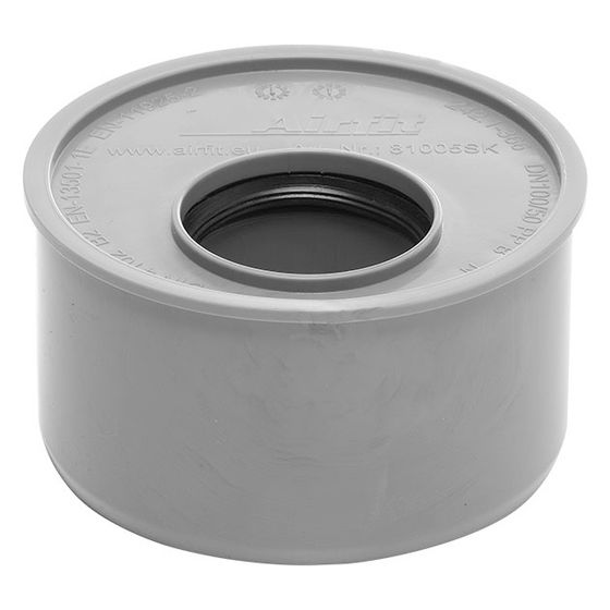 Airfit Superkurz-Reduzierstück, DN 110/75, PP, Grau, 81107SK