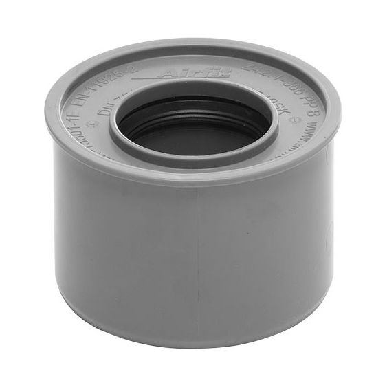 Airfit Superkurz-Reduzierstück DN 75/40, PP, Grau, 87540SK
