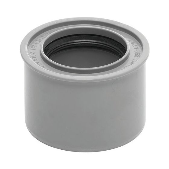 Airfit Superkurz-Reduzierstück, DN 75/50, PP, Grau, 87550SK