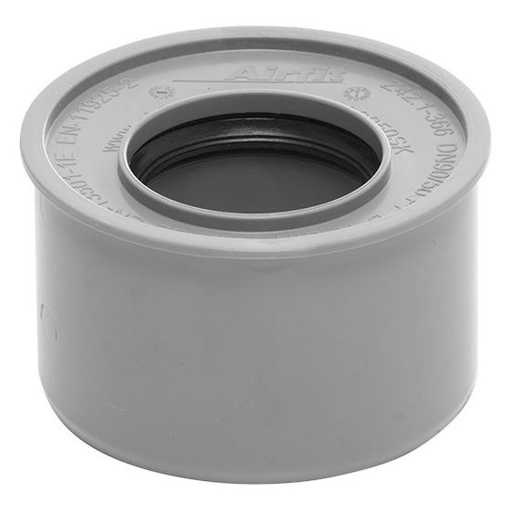 Airfit Superkurz-Reduzierstück, DN 90/50, PP, Grau, 89050SK