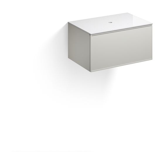 Alape Möbelmodul Arkta 6010117 800x400 Carrara/Seidengrau