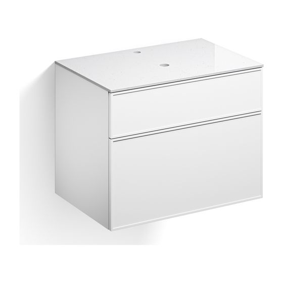 Alape Möbelmodul Arkta 6011107 800x600 Carrara/Weiß