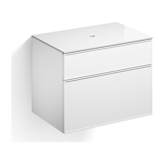 Alape Möbelmodul Arkta 6011117 800x600 Carrara/Weiß