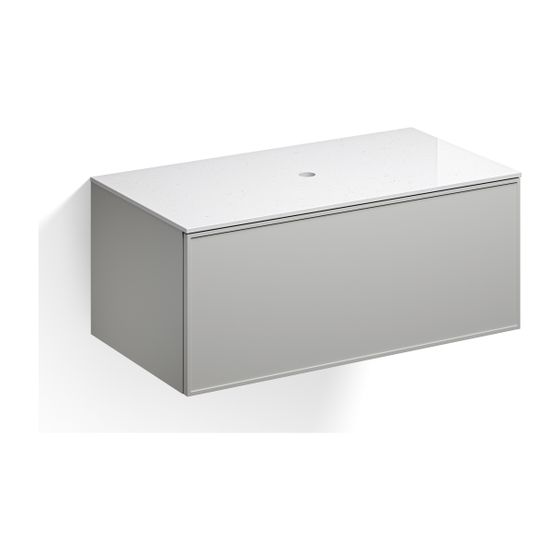 Alape Möbelmodul Arkta 6012117 1000x400 Carrara/Seidengrau