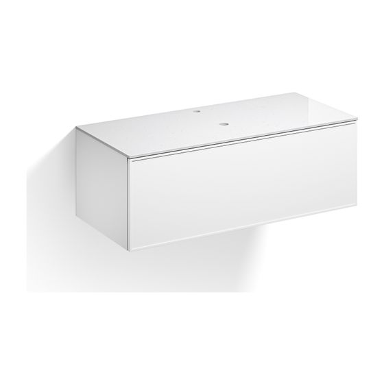Alape Möbelmodul Arkta 6014107 1200x400 Carrara/Weiß