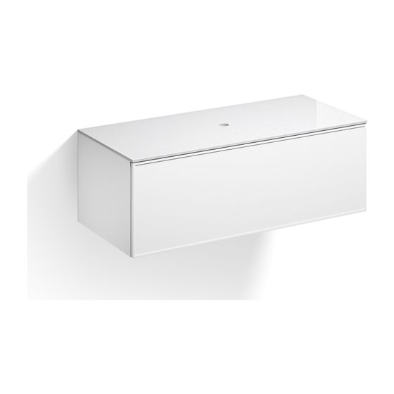Alape Möbelmodul Arkta 6014117 1200x400 Carrara/Weiß