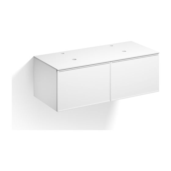 Alape Möbelmodul Arkta 6016167 1200x400 Weiß/Weiß