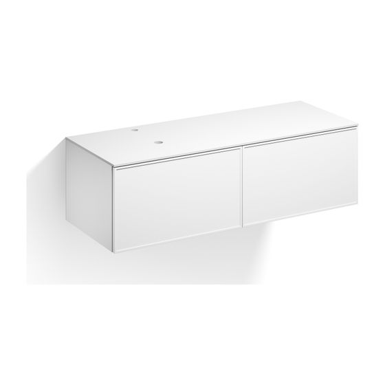 Alape Möbelmodul Arkta 6018127 1400x400 Weiß/Weiß
