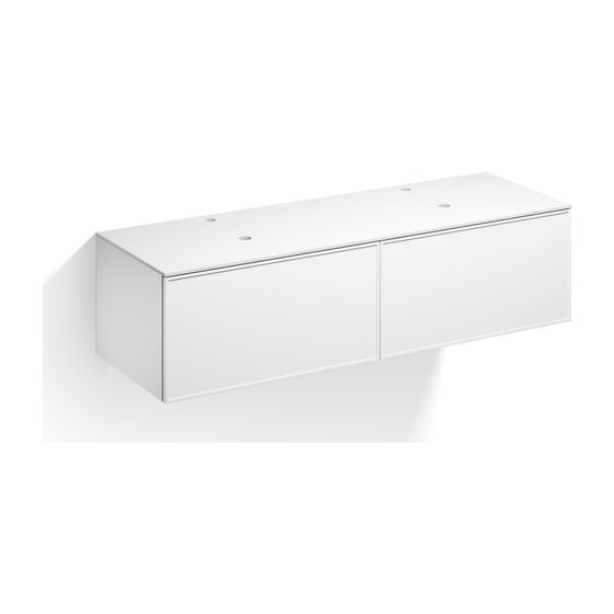 Alape Möbelmodul Arkta 6020167 1600x400 Weiß/Weiß