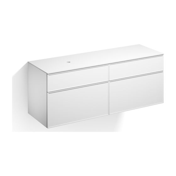 Alape Möbelmodul Arkta 6021137 1600x600 Weiß/Weiß
