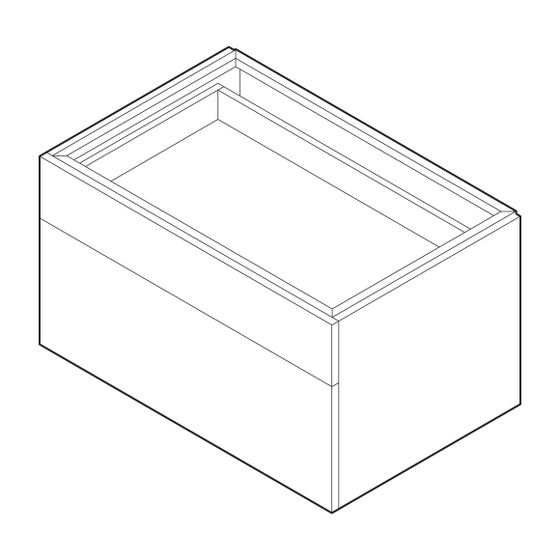 Alape Möbelmodul H4.1000.5 8851400 Dekor Weiß