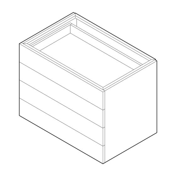 Alape Möbelmodul H6.600.5D 8856500 Nussbaum