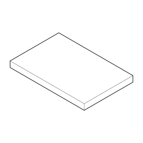Alape Trägerplatte HO525.1050 8581506 Dekor Graueiche