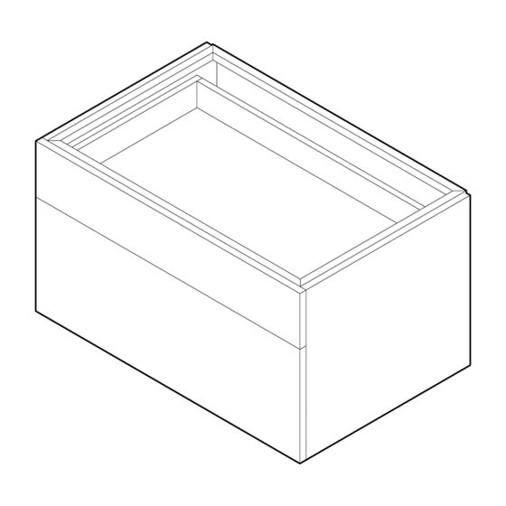 Alape Möbelmodul H4.800.5 8858400 Dekor Weiß