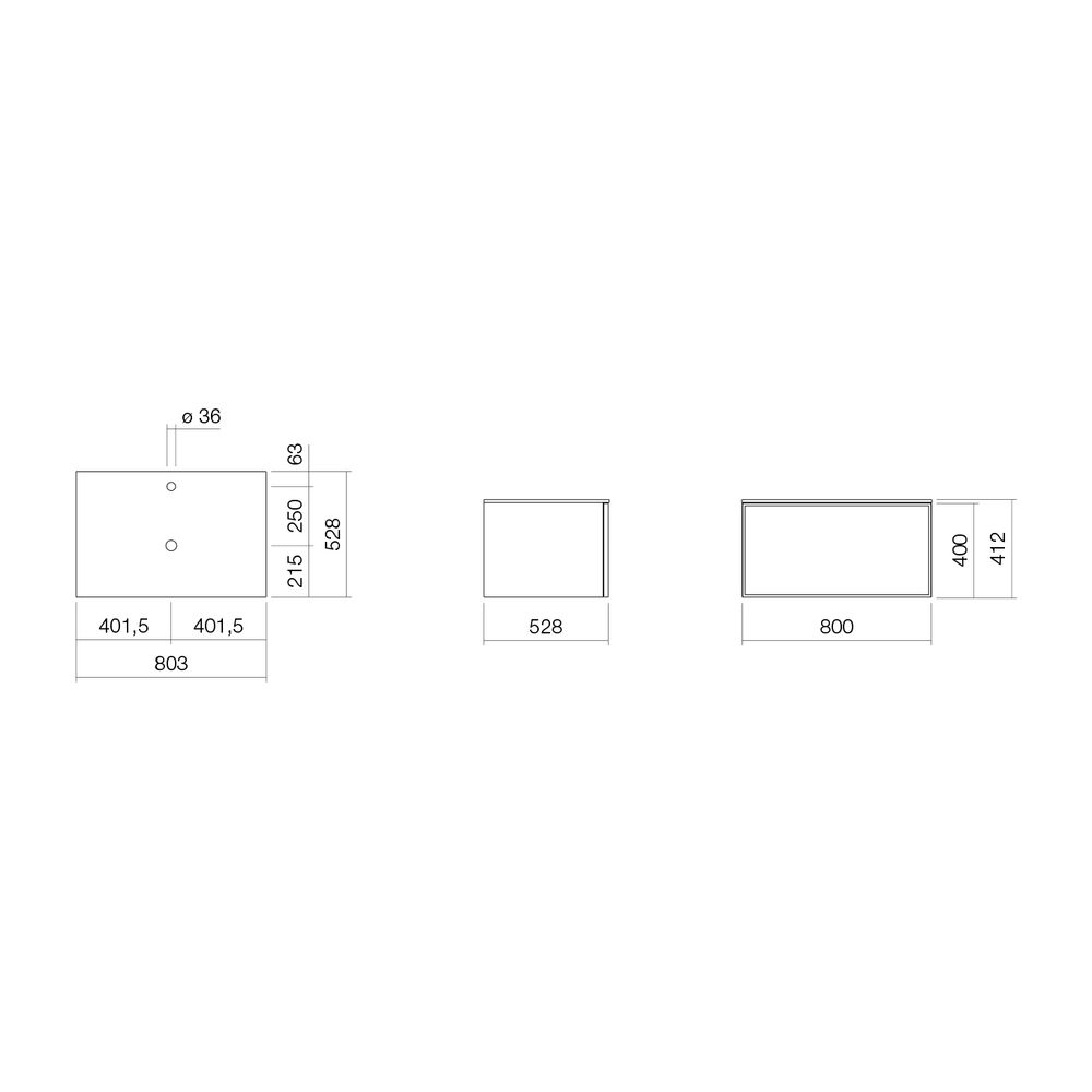 Alape Möbelmodul Arkta 6010117 800x400 NY Silk/Seidengrau... ALAPE-6010117454 4024718690540 (Abb. 2)