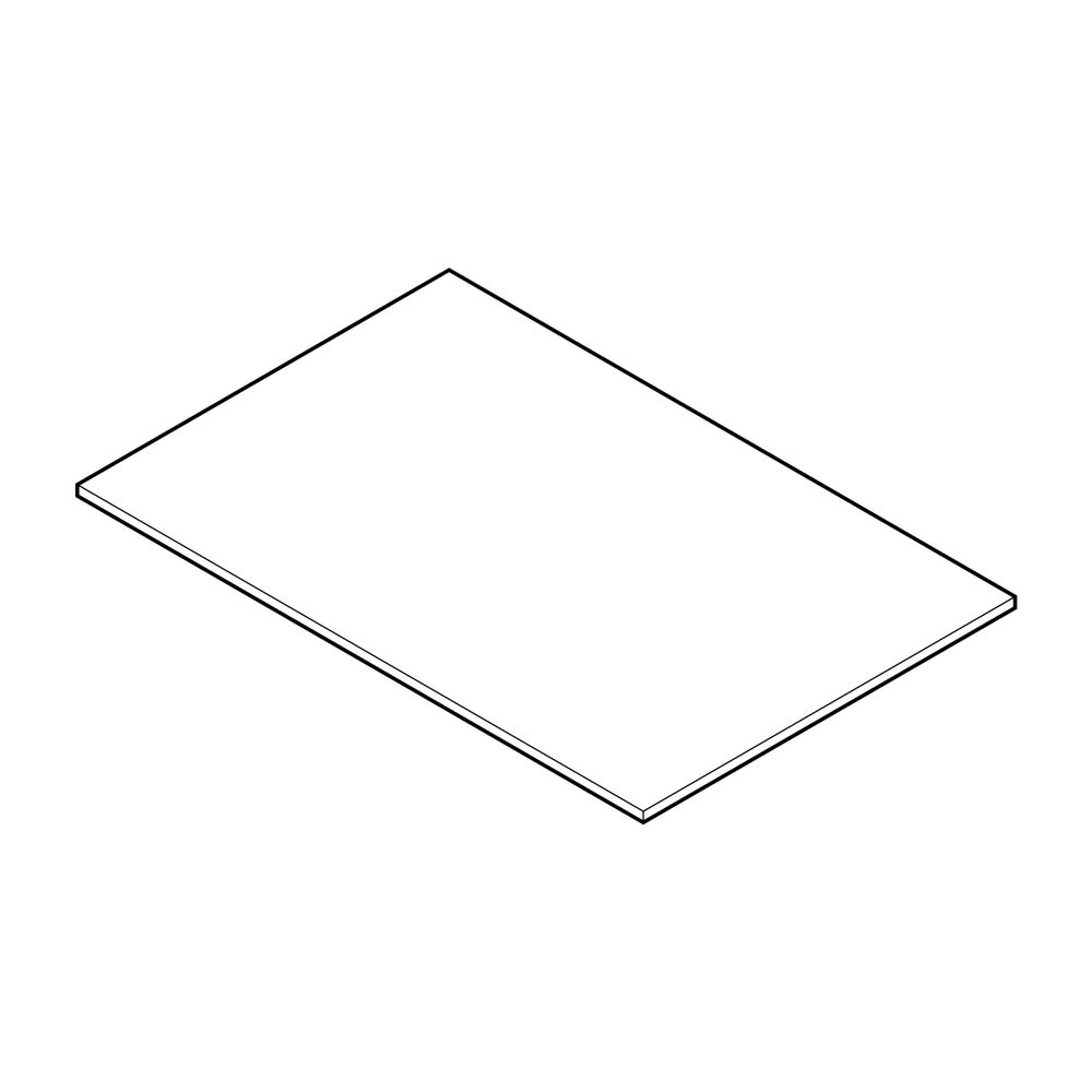 Alape Trägerplatte GL600.600 8520602 Orange, poliert... ALAPE-8520602543 4024718474201 (Abb. 1)