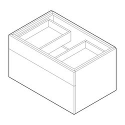 Alape Möbelmodul H4.800.5S 8858410 Dekor Walnuss... ALAPE-8858410621 4024718229191 (Abb. 1)