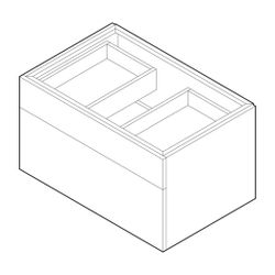 Alape Möbelmodul H4.800.5S 8858410 Dekor Walnuss... ALAPE-8858410621 4024718229191 (Abb. 1)