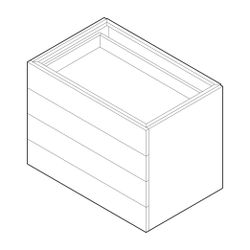 Alape Möbelmodul H6.800.5D 8858500 Dekor Graueiche... ALAPE-8858500620 4024718239312 (Abb. 1)