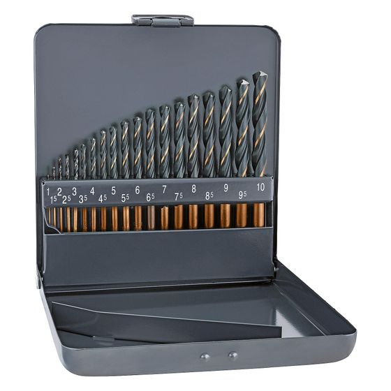 Alpen Metallbohrer Sprint Master, 1-10mm, DIN 338 RN, 118 Grad, Metallkassette