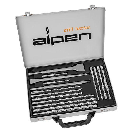 Alpen Bohr- und Meißel-Set, 5-14mm, 16-teilig