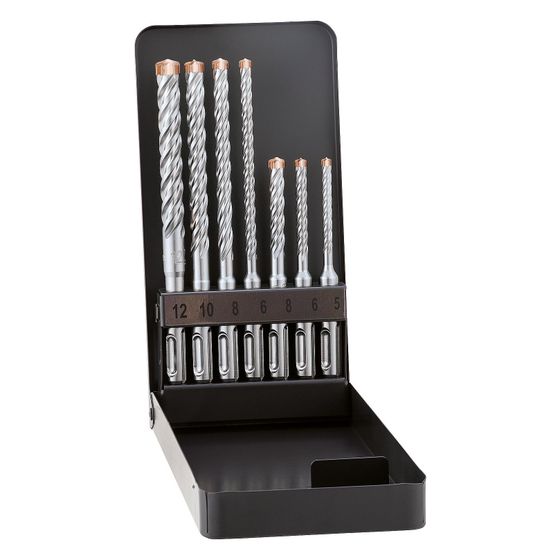 Alpen Hammerbohrer SDS-Plus Force X, 5-12mm, 7-teilig, Metallkassette