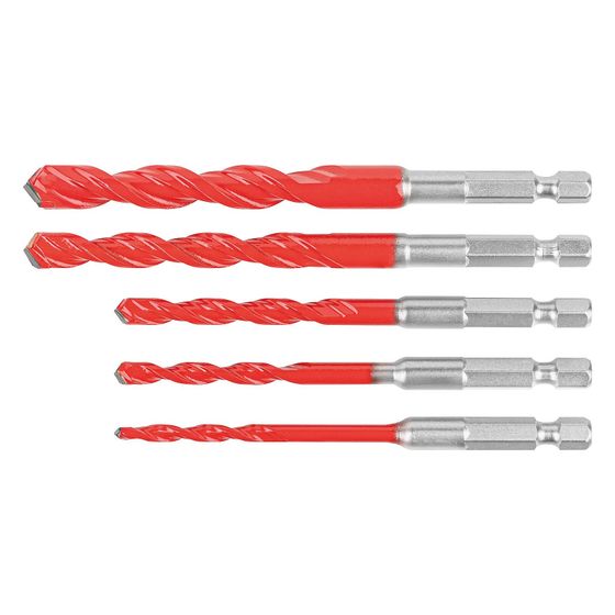 Alpen Universalbohrersatz Profi Multicut ATM, 4-10mm, 6,35mm Sechskantschaft, 5-tlg.