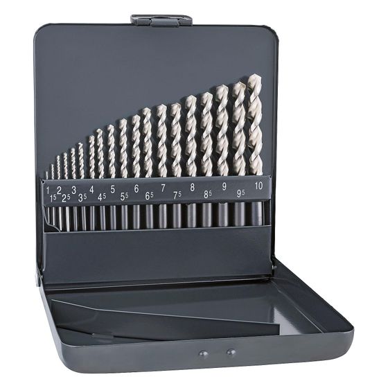 Alpen Bohrerset HSS Forte Cobalt, 1,0-10,0mm, DIN 338, Metallkassette