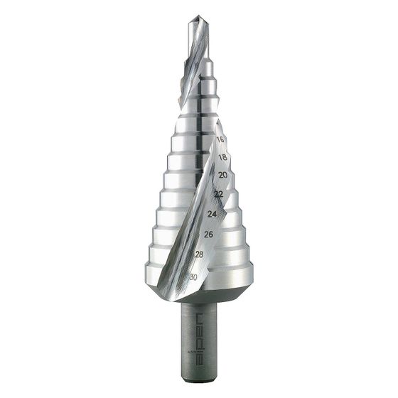 Alpen Stufenbohrer, 6-30mm, 10mm Schaft, blank