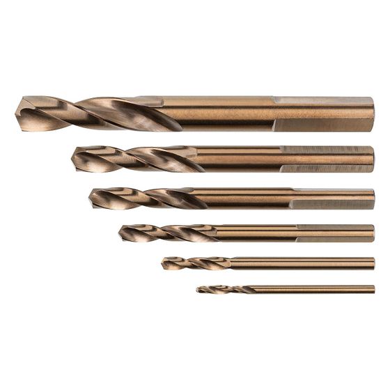 Alpen Spiralbohrer-Set DIN 1897 PZ, 2,0-8,0mm, 130 Grad, 3-Flächenschaft, 90600006100