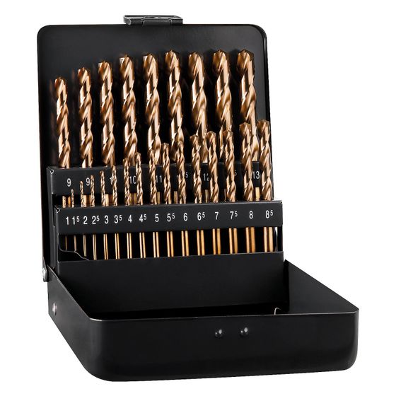 Alpen Spiralbohrer-Set DIN 338 RN, 1,0-13,0mm, 25-teilig