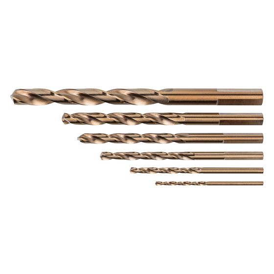Alpen Spiralbohrer-Set DIN 338 RN, 2,0/3,0/4,0/5,0/6,0/8,0mm, 6-teilig