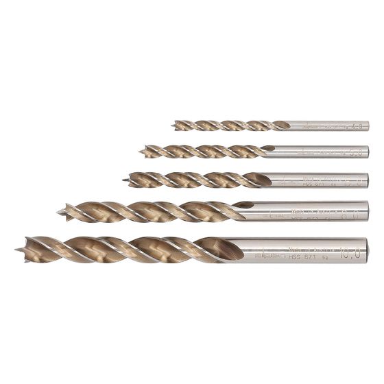 Alpen Holzspiralbohrer-Set Timber Twist, 4/5/6/8/10mm