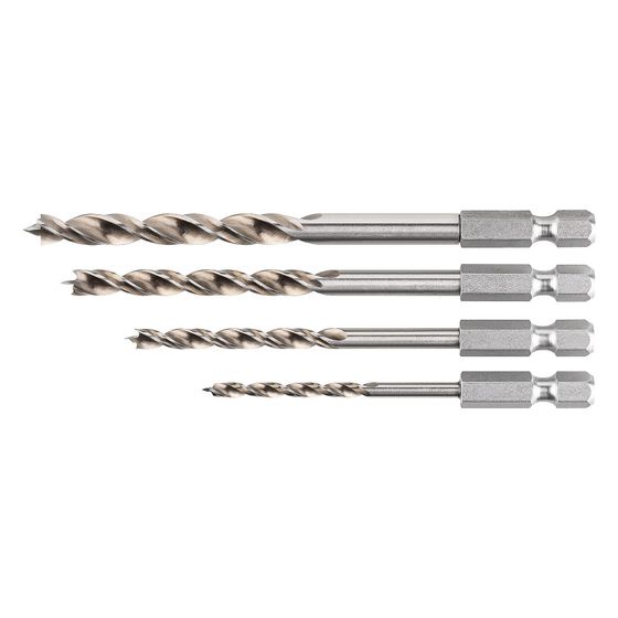 Alpen Holzspiralbohrer-Set Timber Twist, 3/4/5/6mm, 4-teilig