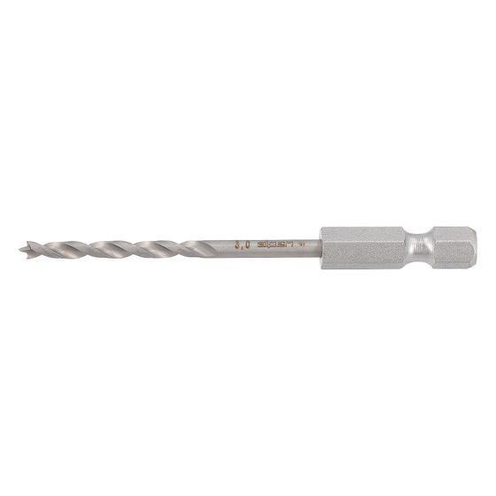 Alpen Holzbohrer IMPULZOR WOOD, Durchmesser 3mm Arbeitslänge 33mm Gesamtlänge 74mm Sechskantschaft 6,35mm, HSS