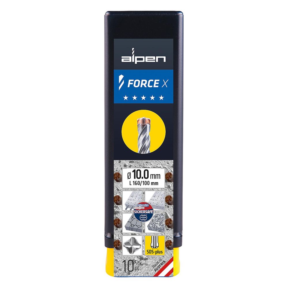 Alpen Hammerbohrer Force X, 24mm, 250mm, 200mm, 4-Schneider... ALPEN-0083502400100 9002741277797 (Abb. 3)