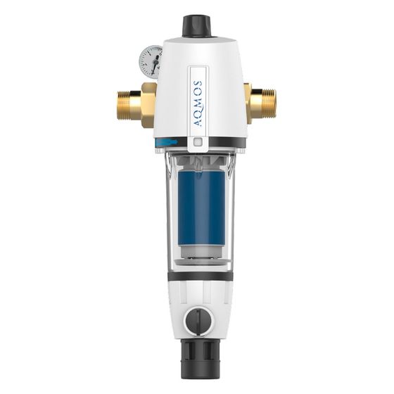 Aqmos Rückspülfilter mit Druckminderer und Manometer G 1