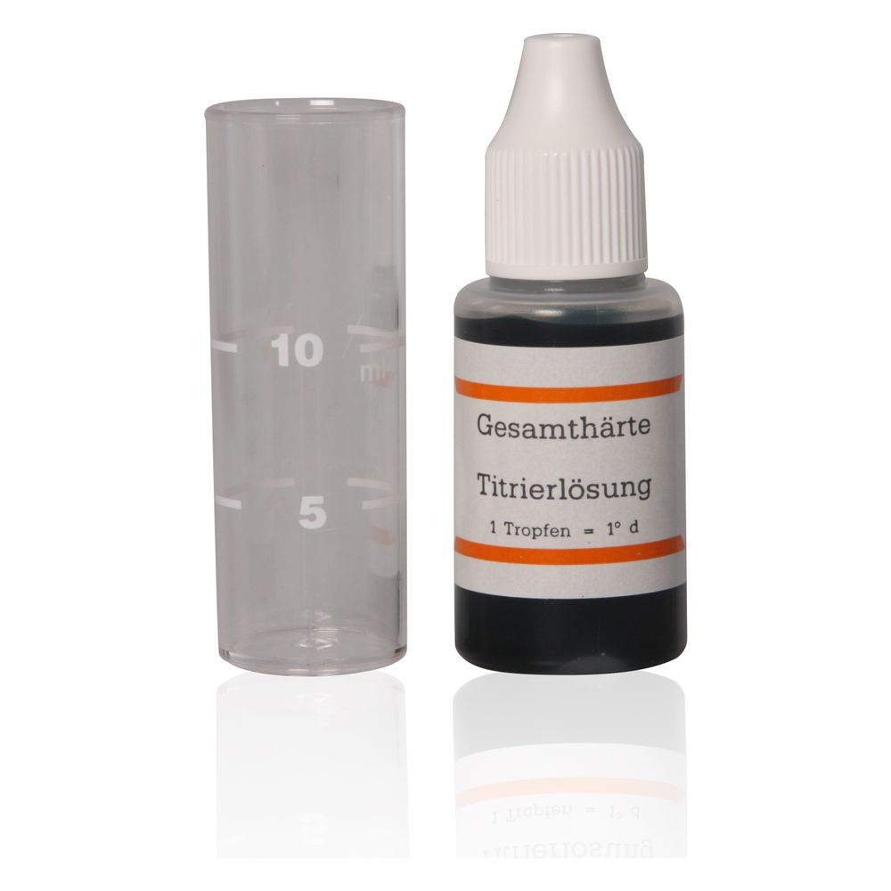 Aqmos Messbesteck Gesamthärte Grad dH, Einzelpackung Titrations-Testset WT-GH-1