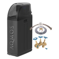 Aqmos Trinkwasser Enthärtungsanlage Weichwasseranlage R2D2-48, bis 5 Personen... AQMOS-AQBM-R2D2-48-BLACK 4260699892058 (Abb. 1)