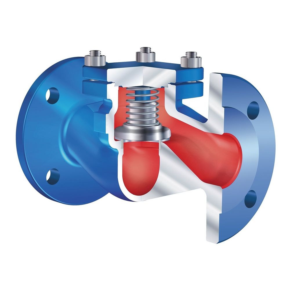 ARI Rückschlagventil mit Flansch Checko-V 12003 DN 200 PN 16, EN-JL1040, loser Kegel pl... ARI-1200302001 4054287001461 (Abb. 1)