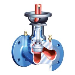 ARI Strangregulierventil V Astra 12020 DN 32, PN 32 EN-JL1040, Regulierkegel mit Weich... ARI-12020003210 4054287002048 (Abb. 1)