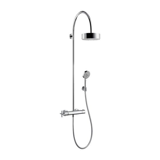 AXOR Showerpipe Citterio chrom mit Thermostat Aufputz