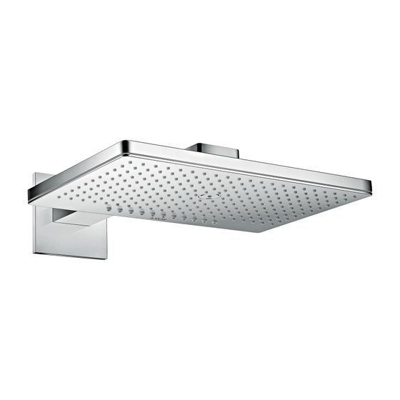 AXOR Kopfbrause 460 2jet chrom mit Brausearm eckig