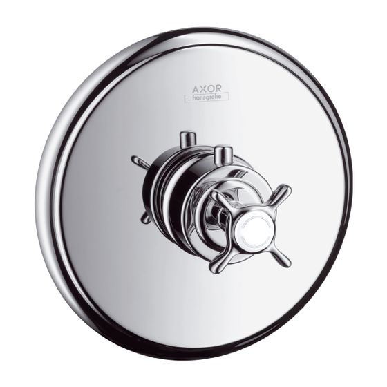 AXOR Thermostat Unterputz Montreux Fertigset brushed nickel