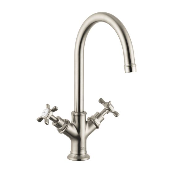 AXOR Zweigriff Waschtischarmatur Montreux brushed nickel